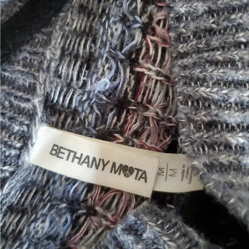 👚 Bethany Mota Acrylic Multicolored Black, Gray, Pink Long Cardigan size Medium - Picture 6 of 11